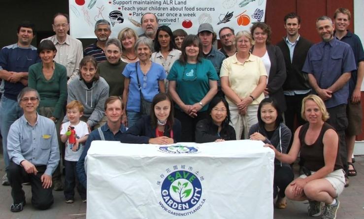 Some of the group who attended the Garden City Lands Coalition Society Annual General Meeting on June 23, 2010.